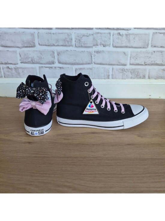 ⭐Converse Chuck Taylor Floral Bow Hi Size 7.5 Men\'s shoes Sneaker Black A19824F main image 9